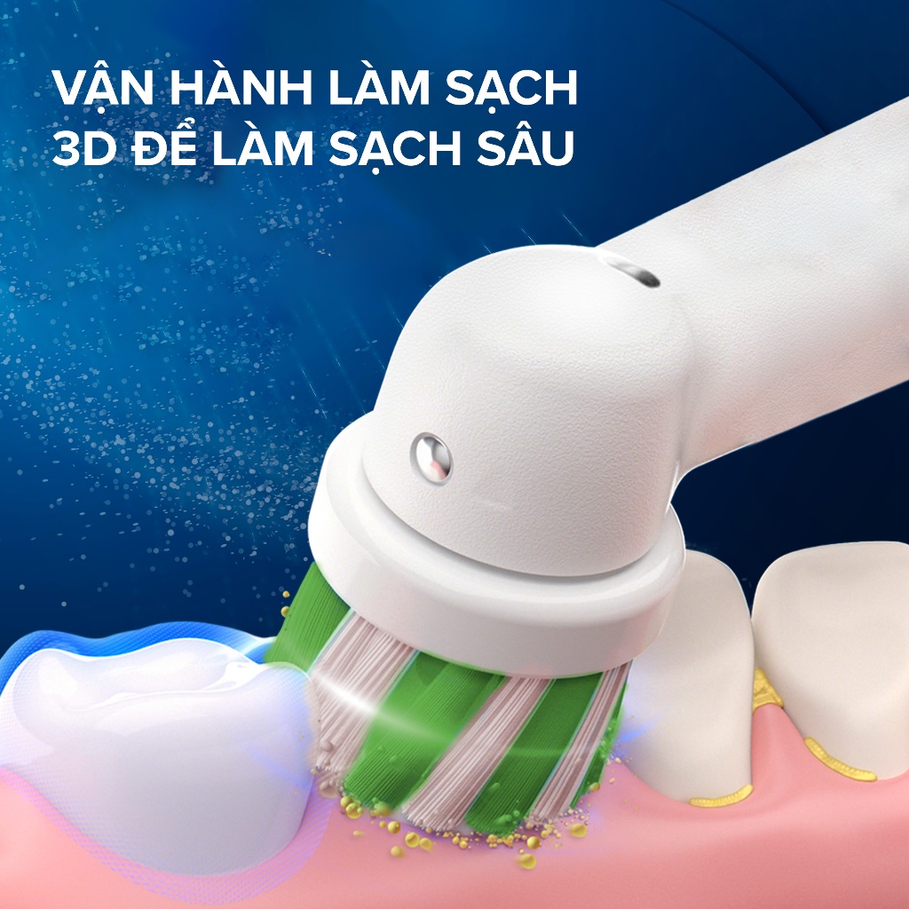 Ảnh Bàn Chải Điện ORAL-B Loại Bỏ Thêm Đến 100% Mảng Bám Pro 500 D16.513 - Hộp 1 Cái 2