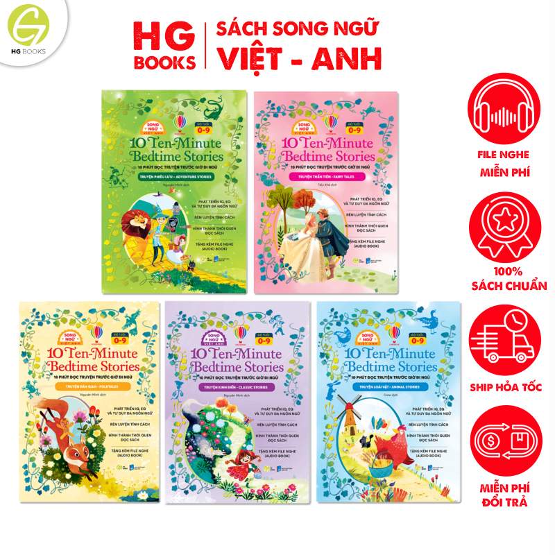 Ảnh Truyện Cổ Tích Song Ngữ Việt Anh 10 Phút Đọc Truyện Cho Bé Trước Giờ Ngủ 10 Minutes Bedtime Stories 1