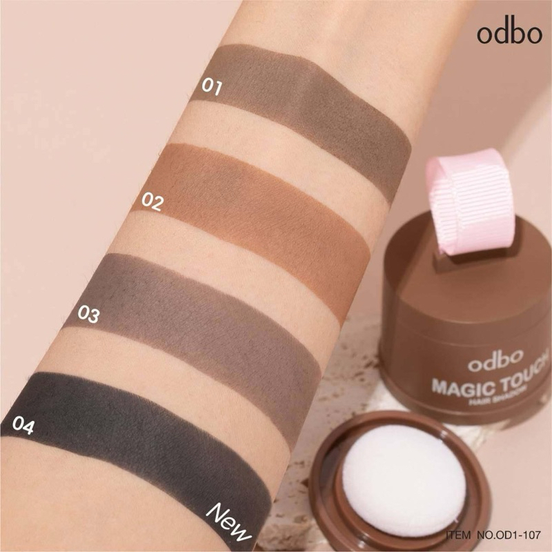 Bột chấm hói ODBO OD1-107 chính hãng Thái Lan. Giúp tạo cảm giác mái tóc dày dặn, đen mượt.