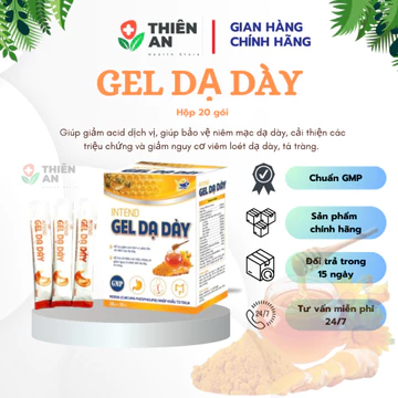 [CHÍNH HÃNG] GEL DẠ DÀY INTEND HỖ TRỢ GIẢM VIÊM LOÉT DẠ DÀY, Ợ CHUA, ĐẦY BỤNG, TRÀO NGƯỢC DẠ DÀY