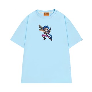 Áo Thun NGỐ TEE Liên Minh Huyền Thoại Arcane Jinx, Áo Phông Unisex Form Rộng Chất Cotton Thoáng Mát
