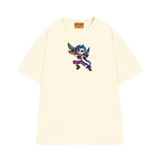 Áo Thun NGỐ TEE Liên Minh Huyền Thoại Arcane Jinx, Áo Phông Unisex Form Rộng Chất Cotton Thoáng Mát