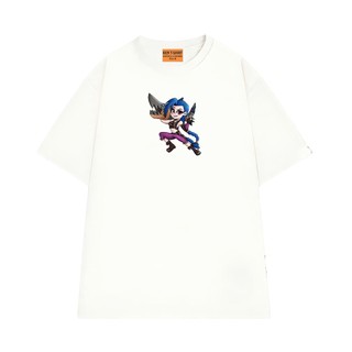 Áo Thun NGỐ TEE Liên Minh Huyền Thoại Arcane Jinx, Áo Phông Unisex Form Rộng Chất Cotton Thoáng Mát