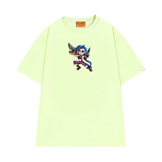 Áo Thun NGỐ TEE Liên Minh Huyền Thoại Arcane Jinx, Áo Phông Unisex Form Rộng Chất Cotton Thoáng Mát