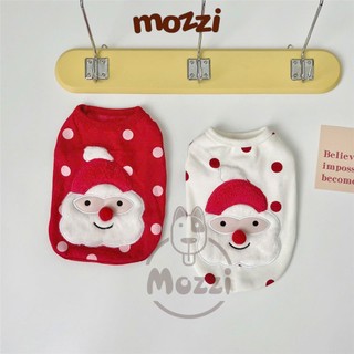 Áo ba lỗ chấm bi Ông già Noel cho chó mèo