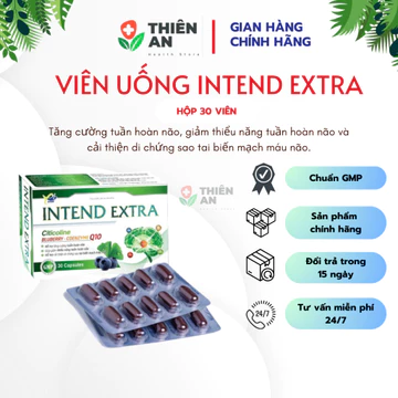 (CHÍNH HÃNG) INTEND EXTRA Tăng cường tuần hoàn não, giúp giảm thiểu năng tuần hoàn não