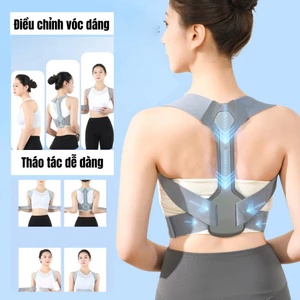 Đai chống gù nam nữ MIAA đầy đủ size đai đeo định hình hỗ trợ cải thiện gù lưng dáng dành cho người lớn và trẻ nhỏ