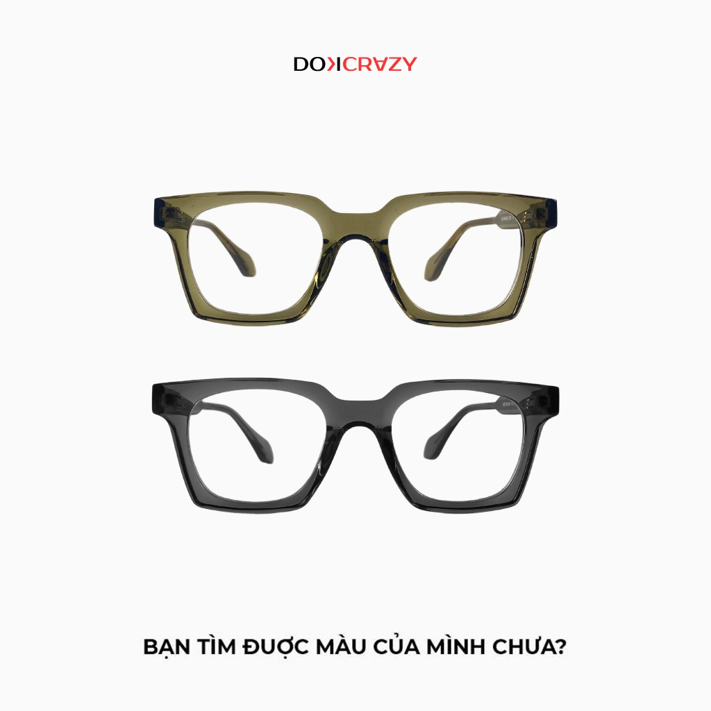 Ảnh Gọng kính thời trang DOKCRAZY TOGA Nam Nữ Hot Trend Hàn Quốc, Chống UV, Ánh Sáng Xanh, Form To 1