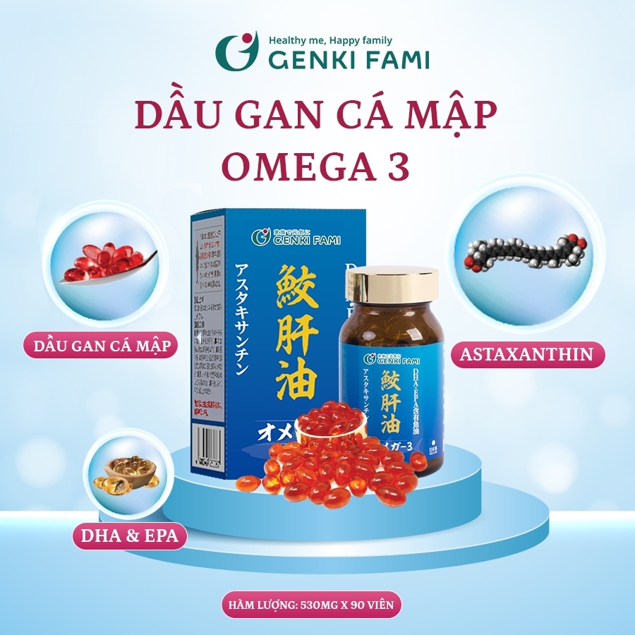 Ảnh Hộp Quà Tặng Sức Khỏe Genki Fami Nhật Bản Omega 3, Natto Ichou và Shiro Hada 2