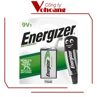 Pin sạc vuông Energizer 9V - 175mAh - Hiệu suất thực cao