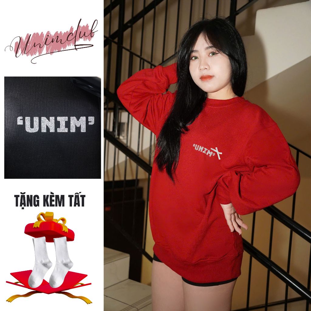 [Tặng Nơ Korea] Áo Sweater Kim Tuyến Nơ Lụa From Rộng Unim Club Hottrend Nhiều Màu Vải Nỉ Chân - SWTN