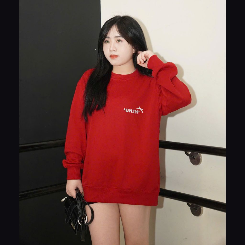 [Tặng Nơ Korea] Áo Sweater Kim Tuyến Nơ Lụa From Rộng Unim Club Hottrend Nhiều Màu Vải Nỉ Chân - SWTN