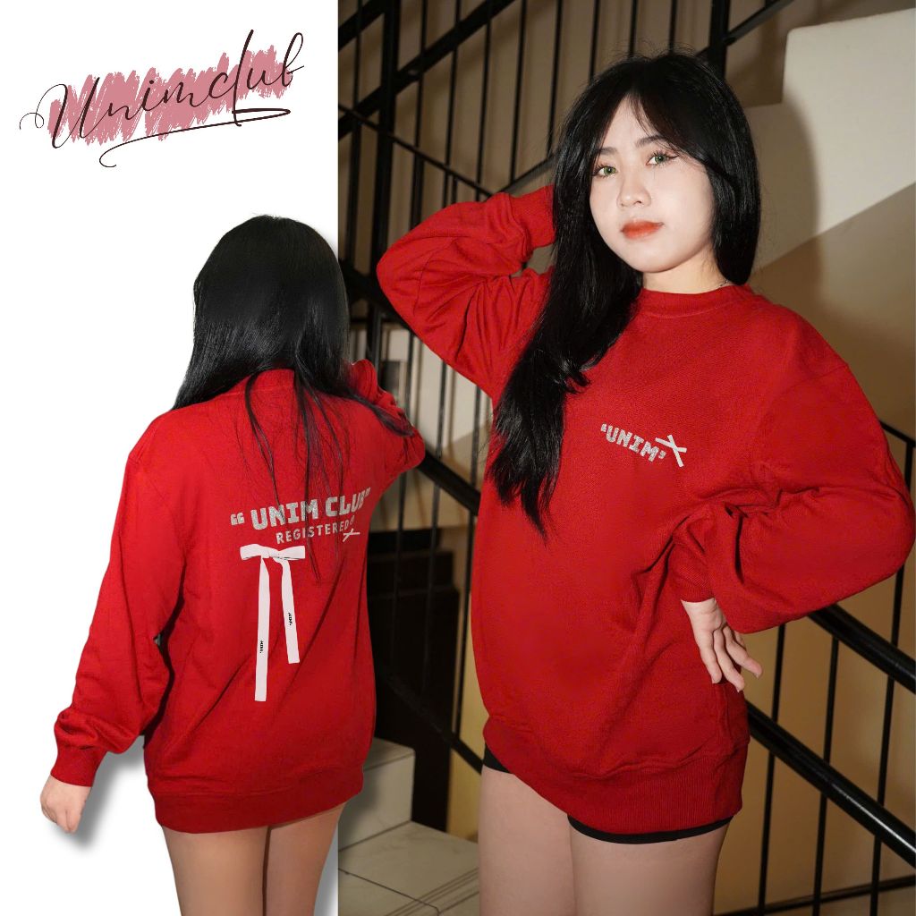 [Tặng Nơ Korea] Áo Sweater Kim Tuyến Nơ Lụa From Rộng Unim Club Hottrend Nhiều Màu Vải Nỉ Chân - SWTN