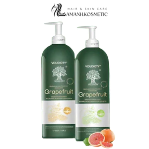 Cặp Dầu Gội Xả Bưởi Biotin Voudioty 500ML - 1000ML Giúp giảm rụng tóc, kích mọc, phục hồi tóc hư tổn