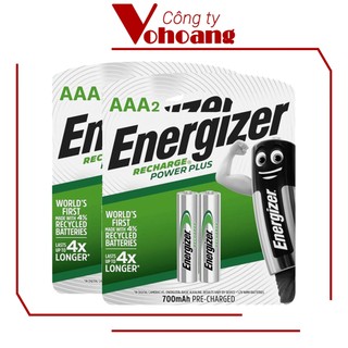 Bộ 4 Pin sạc AAA Energizer Recharge 700mAh (Bạc)