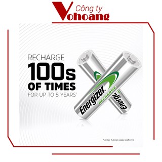 Bộ 4 Pin sạc AAA Energizer Recharge 700mAh (Bạc)