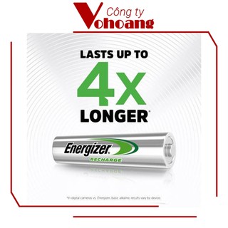 Bộ 2 Pin sạc AAA Energizer Recharge 700mAh (Bạc)