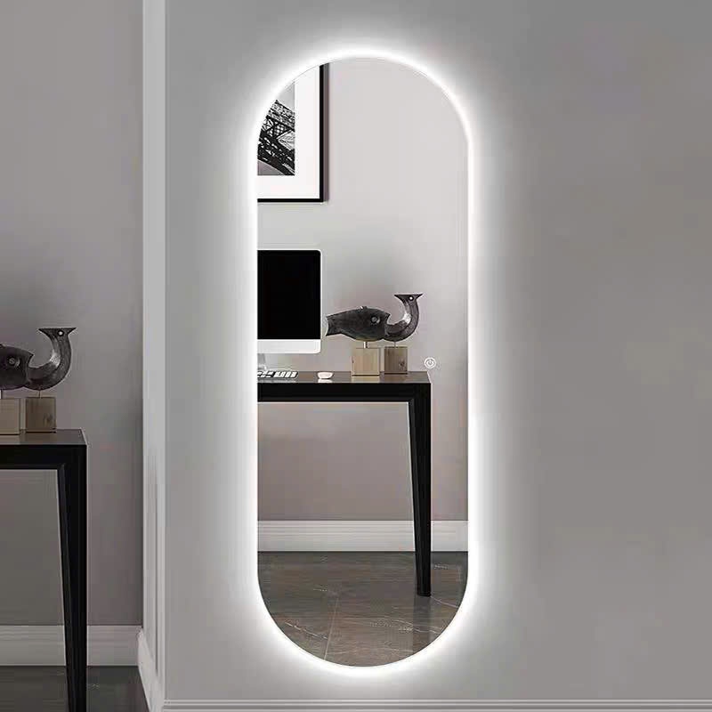 Ảnh Gương toàn thân Oval Led Cảm ứng cao cấp VUADECOR kích thước 80x180cm 4