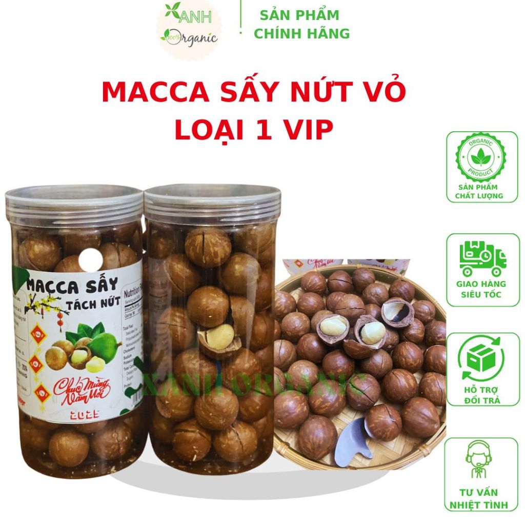 Hạt Macca Sấy Nứt Vỏ Tây Nguyên Đã Rang Sấy Hạt Ngũ Cốc Dinh Dưỡng ...