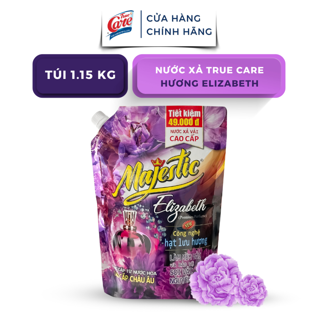 Nước Xả Vải True Care Hương Elizabeth (1.15Kg - 2.2Kg)