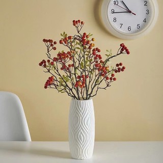 Lọ hoa nhựa giả gốm tam giác kim cương phong cách hiện đại trang trí nhà cửa,bình hoa để bàn decor phòng { H }
