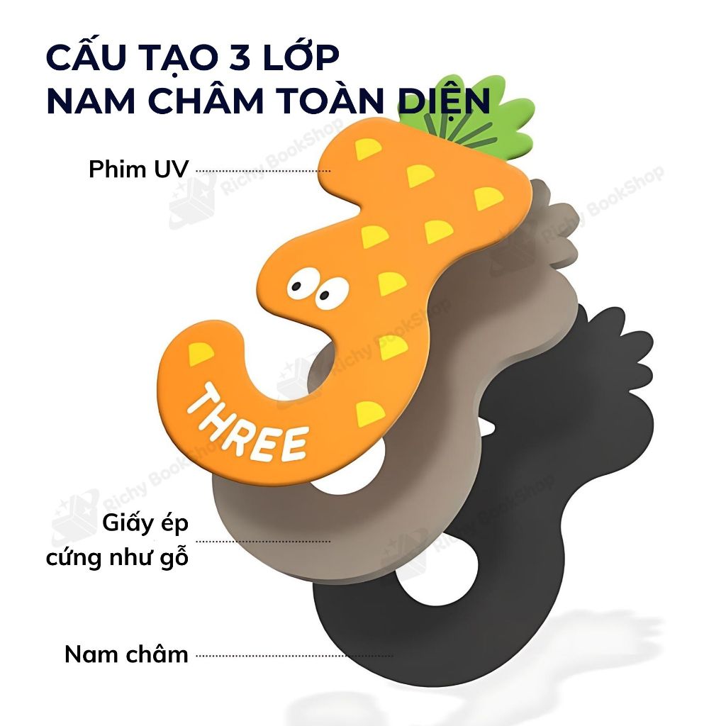 Chữ cái nam châm chữ số nam châm cho bé Mideer Letter Magnets - Number Magnets