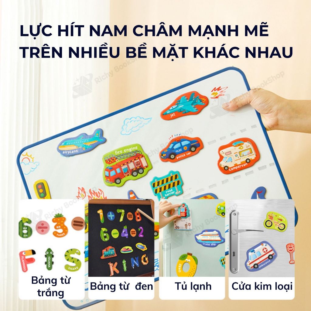Chữ cái nam châm chữ số nam châm cho bé Mideer Letter Magnets - Number Magnets