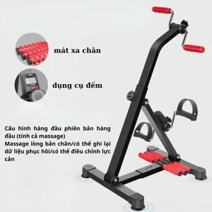 Xe đạp tập thể dục tại nhà, tập phục hồi chức năng tay chân, tập trị liệu có bánh răng mát-xa, tuỳ chỉnh chiều cao