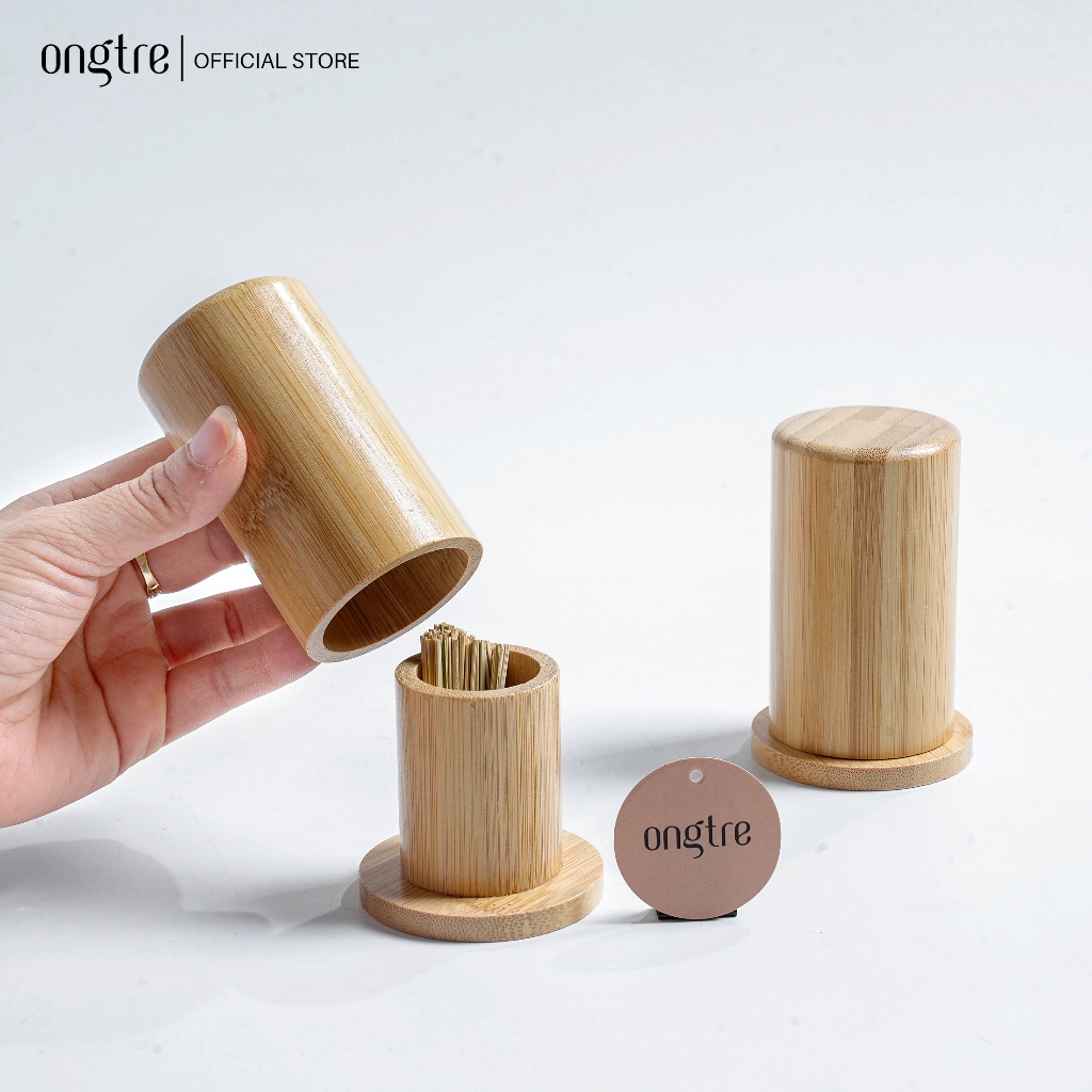 Hộp Đựng Tăm ONGTRE, In Logo Theo Yêu Cầu, Phụ Kiện Nhà Hàng, Khách Sạn, Café, Homestay, Cửa Hàng Bánh