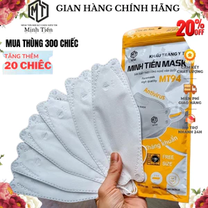 Khẩu Trang MINH TIẾN Kf94, Chính Hãng Công Ty,04 Lớp Ngừa Tia Uv, Bụi