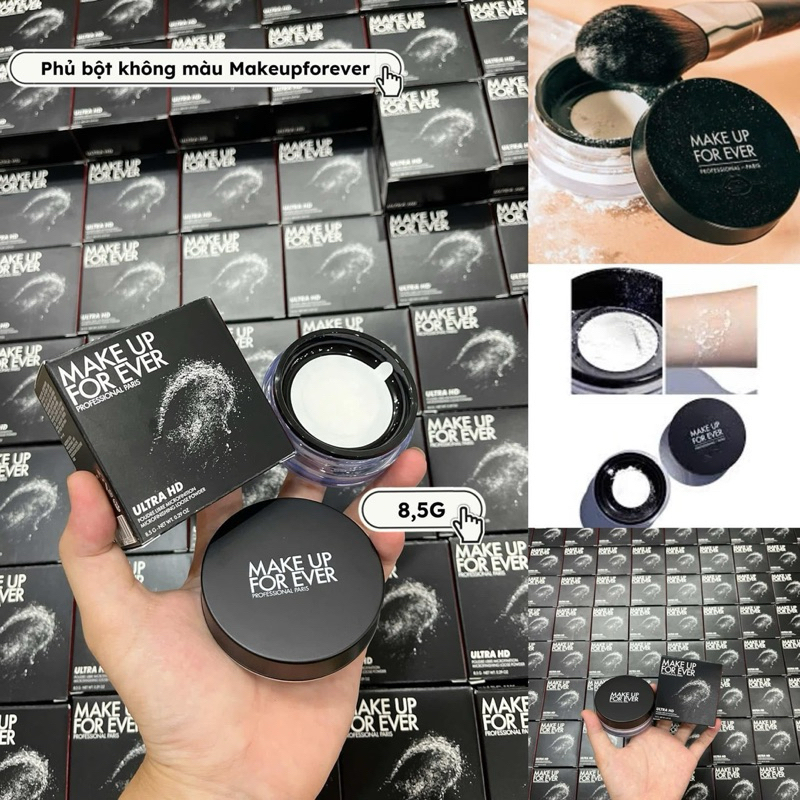 Phấn Phủ Bột Không Màu Make Up For Ever Ultra HD. Phủ kiềm dầu trong suốt siêu đỉnh.