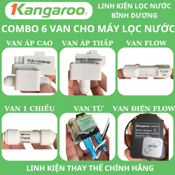 Van áp cao, van áp thấp ,van flow , van 1 chiều , van từ Kangaroo ,dùng thay thế có các máy lọc nước