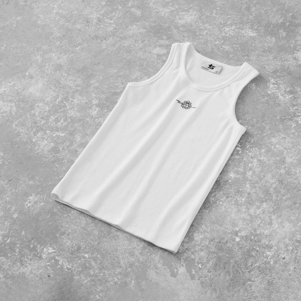 Ảnh Áo Ba Lỗ Nam TankTop Thun Gân Trắng Brand TSUN Chính Hãng, Streetwear, Localbrand, Áo 3 Lỗ Đơn Giản 3