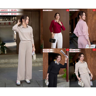 Áo nữ CARDINA chất liệu nỉ lông cừu mềm mại giữ ấm tốt phối cổ đức trẻ trung hiện đại năng động 4ANF01