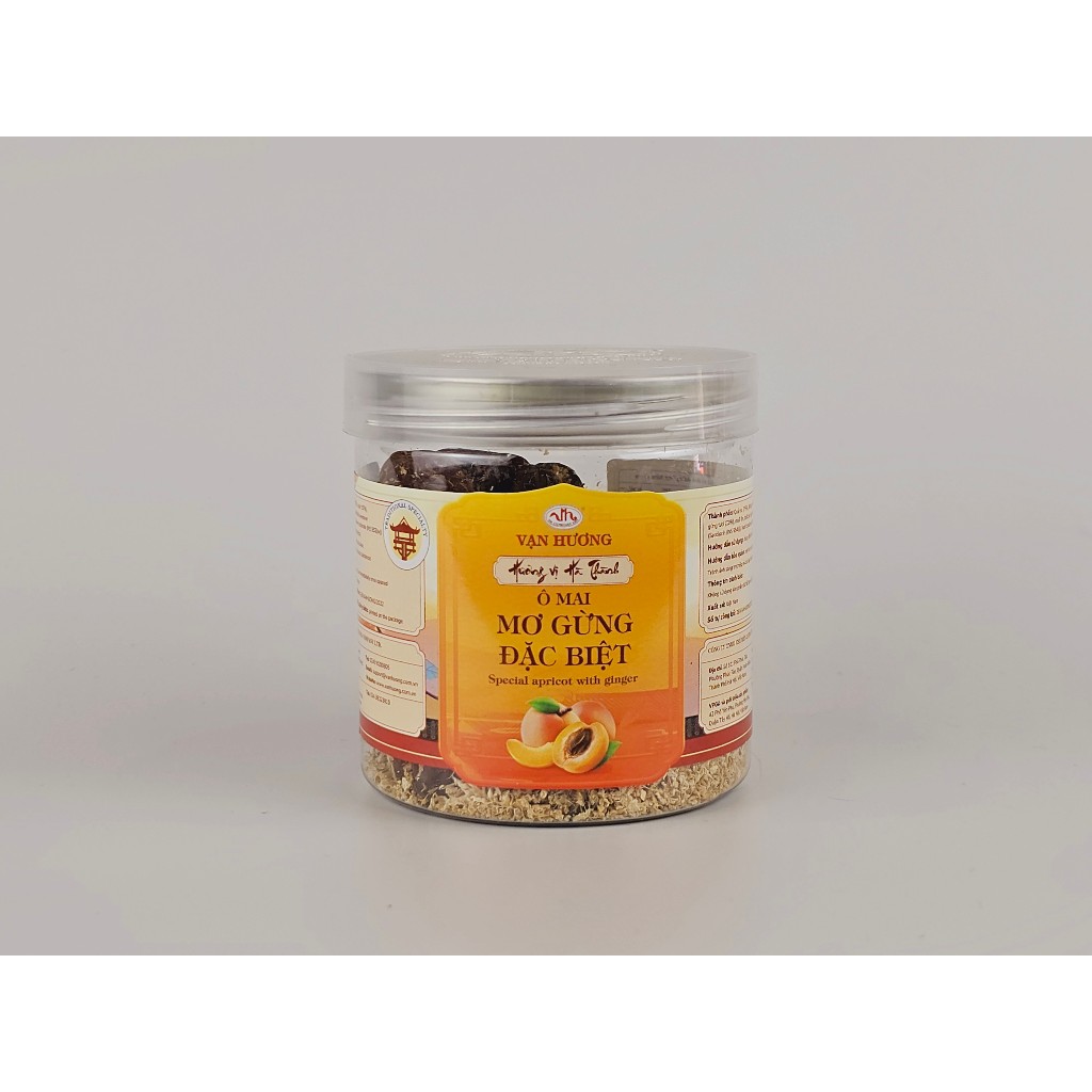 Ô Mai Mơ Gừng Đặc Biệt Vạn Hương Chuẩn Vị Truyền Thống hộp (200gr, 350gr)