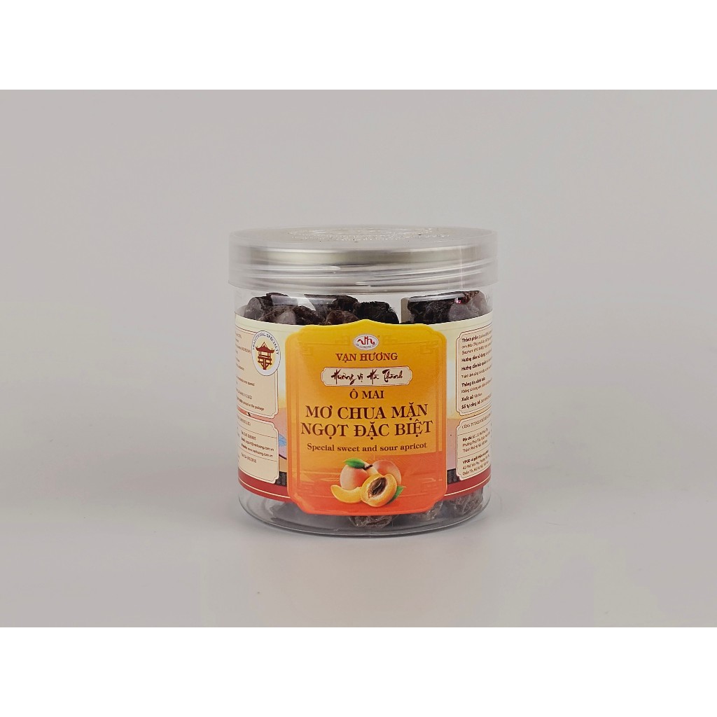 Ô Mai Mơ Chua Mặn Ngọt Đặc Biệt Vạn Hương Chuẩn Vị Truyền Thống hộp (200gr, 350gr)