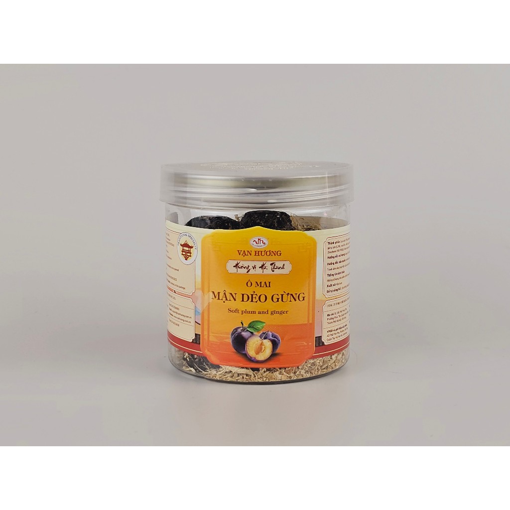 Ô Mai Mận Dẻo Gừng Vạn Hương Chuẩn Vị Truyền Thống hộp (200g, 350g)