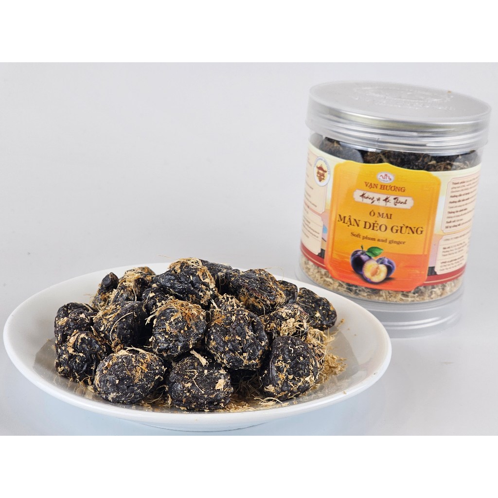 Ô Mai Mận Dẻo Gừng Vạn Hương Chuẩn Vị Truyền Thống hộp (200g, 350g)
