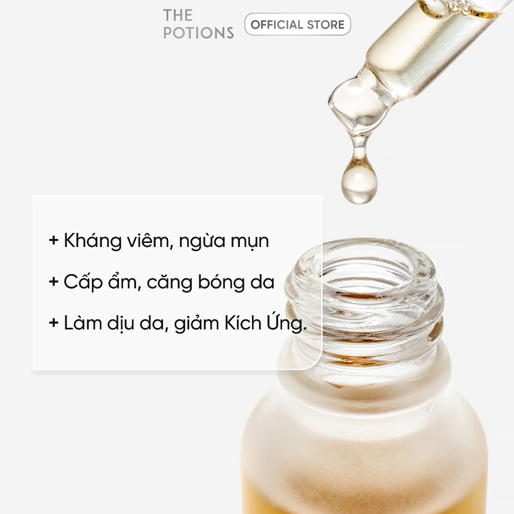 Serum Dưỡng ẩm Giảm Mụn The Potions Mugwort Water Essence 20ml Giúp Tăng Cường Sức Khỏe Cho Da