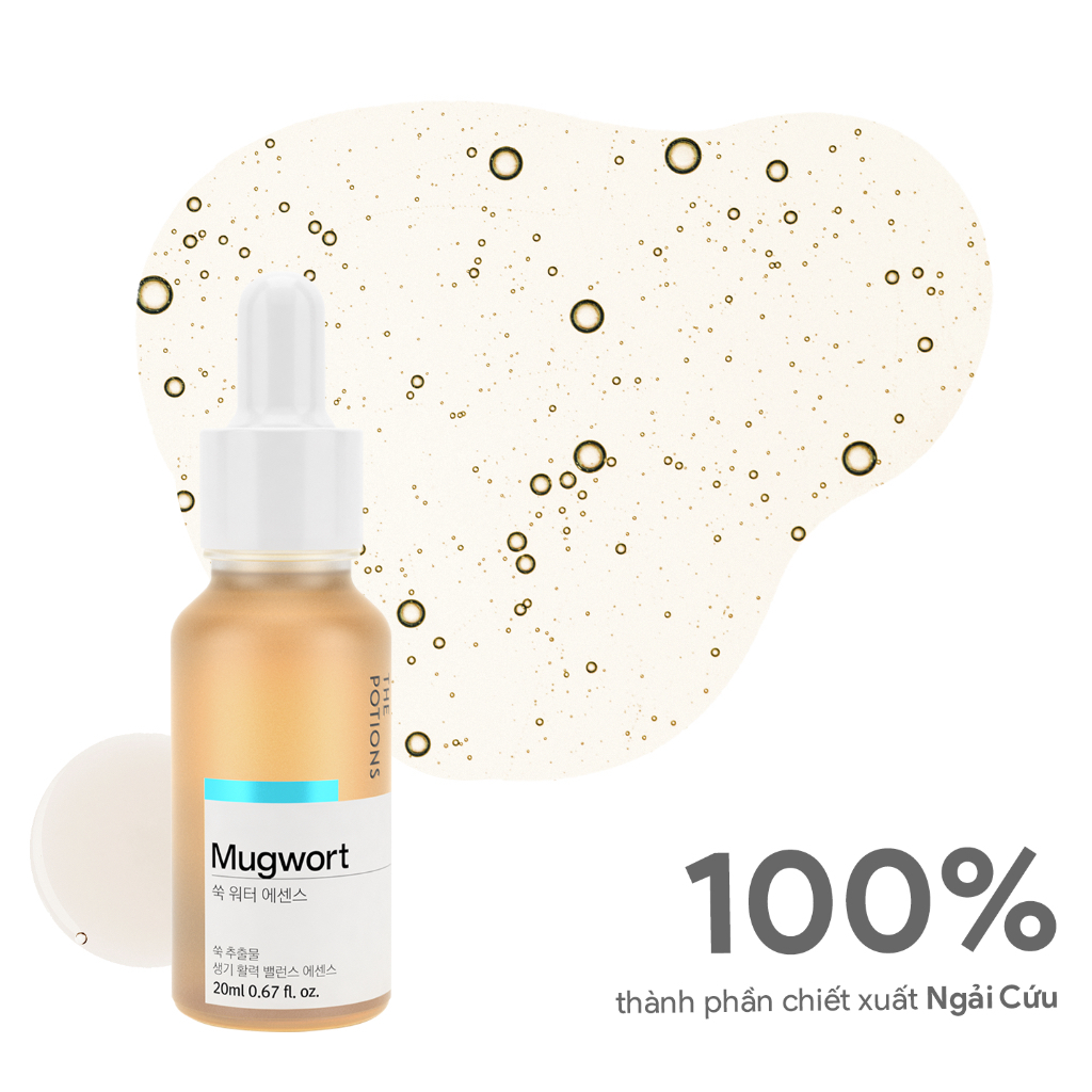 Serum Dưỡng ẩm Giảm Mụn The Potions Mugwort Water Essence 20ml Giúp Tăng Cường Sức Khỏe Cho Da