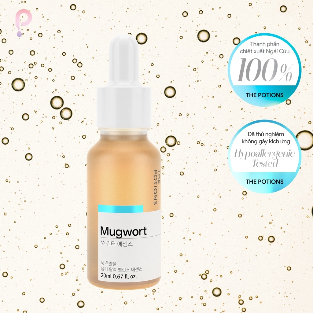 Serum Dưỡng ẩm Giảm Mụn The Potions Mugwort Water Essence 20ml Giúp Tăng Cường Sức Khỏe Cho Da