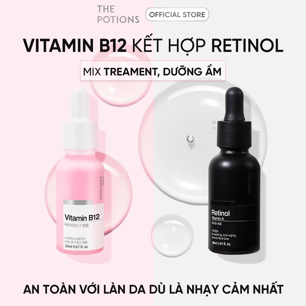 Serum Dưỡng Sáng Căng Bóng Da The Potions Vitamin B12 Ampoule 20ml