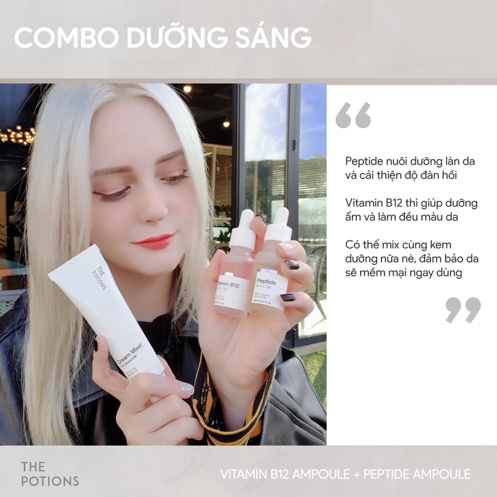Serum Dưỡng Sáng Căng Bóng Da The Potions Vitamin B12 Ampoule 20ml