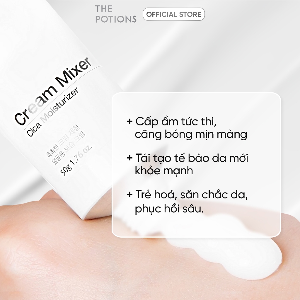 Kem Dưỡng ẩm 72 Giờ Dạng Gel The Potions Gel Cream Mixer 50g - Cung Cấp Năng Lượng Làm Dịu, Cấp ẩm