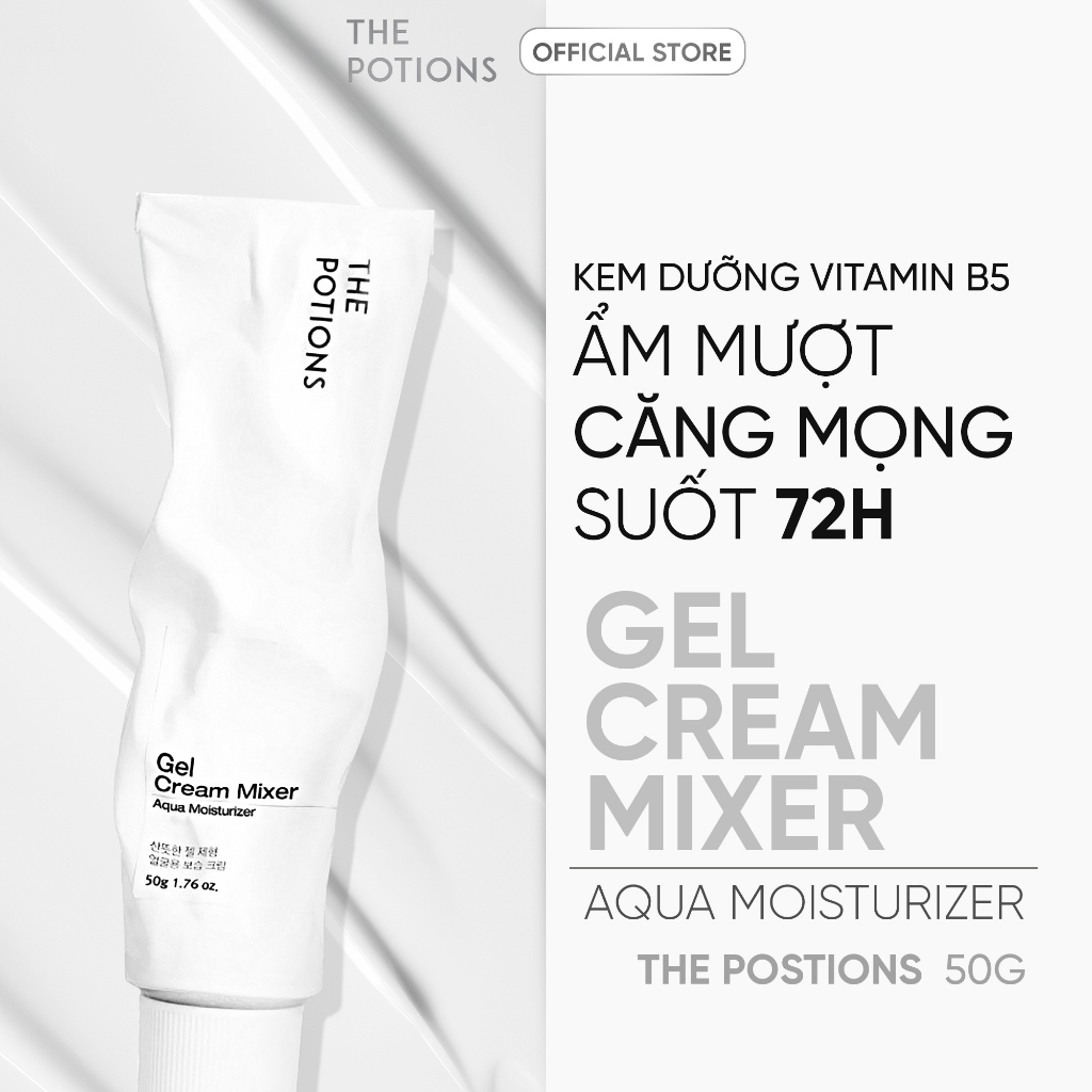 Kem Dưỡng ẩm 72 Giờ Dạng Gel The Potions Gel Cream Mixer 50g - Cung Cấp Năng Lượng Làm Dịu, Cấp ẩm