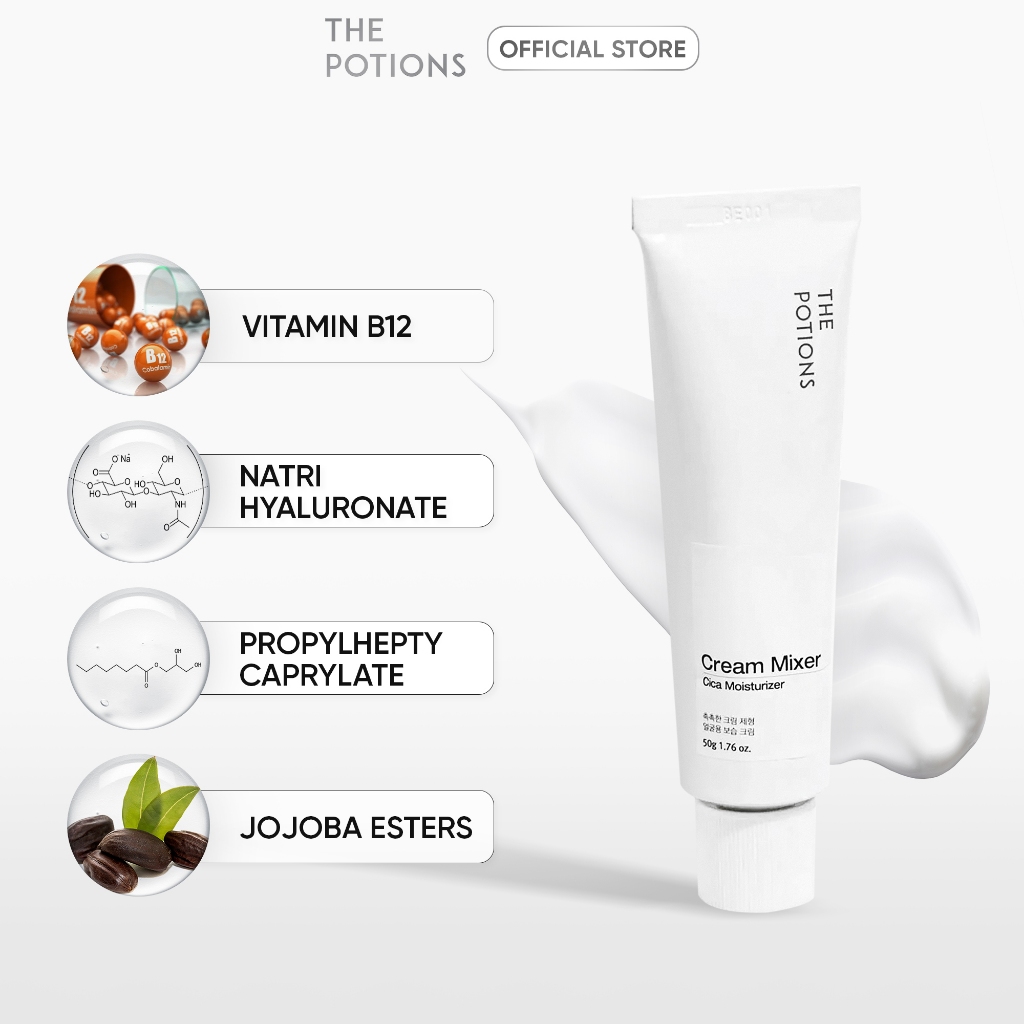 Kem Dưỡng ẩm 72 Giờ Dạng Gel The Potions Gel Cream Mixer 50g - Cung Cấp Năng Lượng Làm Dịu, Cấp ẩm