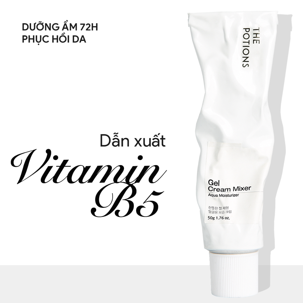 Kem Dưỡng ẩm 72 Giờ Dạng Gel The Potions Gel Cream Mixer 50g - Cung Cấp Năng Lượng Làm Dịu, Cấp ẩm