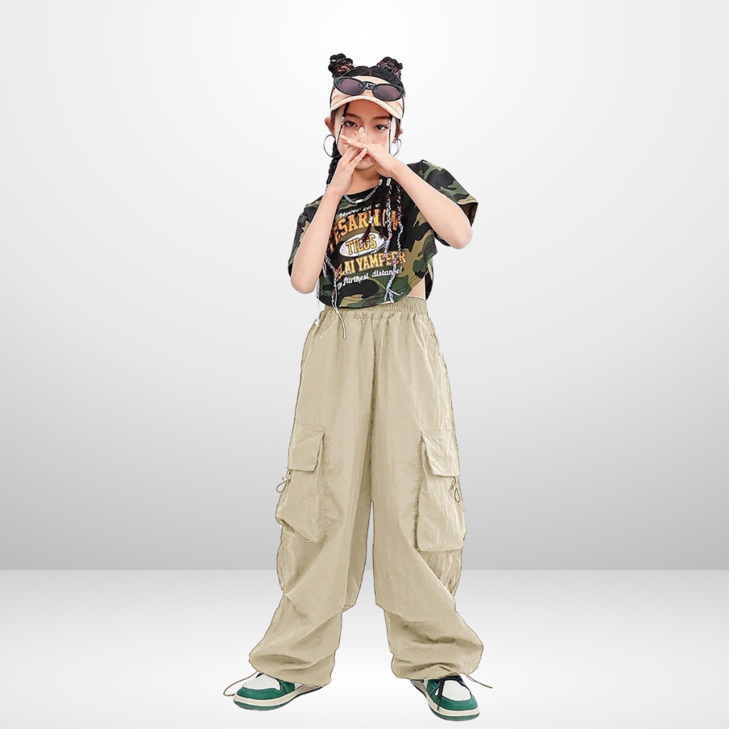 Quần ống rộng Phong Cách hip hop Đường Phố Cho Bé Trai, Bé Gái | JJ Kids Fashion