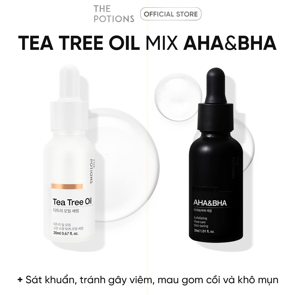 Serum Giảm Mụn Chiết Xuất Dầu Tràm The Potions Tee Tree Oil Serum 20ml