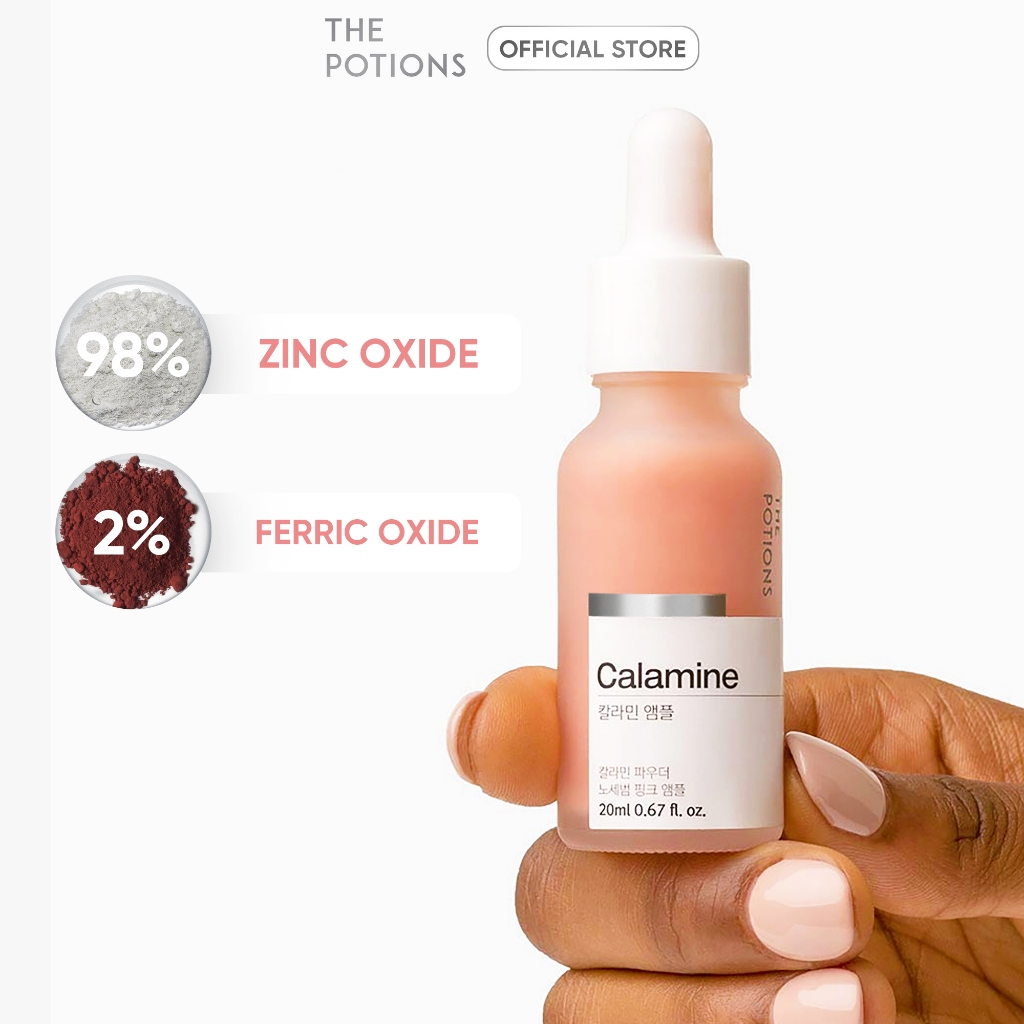 Serum Kiểm Soát Bã Nhờn Serum Kẽm Làm Dịu Và Giảm Kích Ứng Da THE POTIONS CALAMINE AMPOULE 20ML